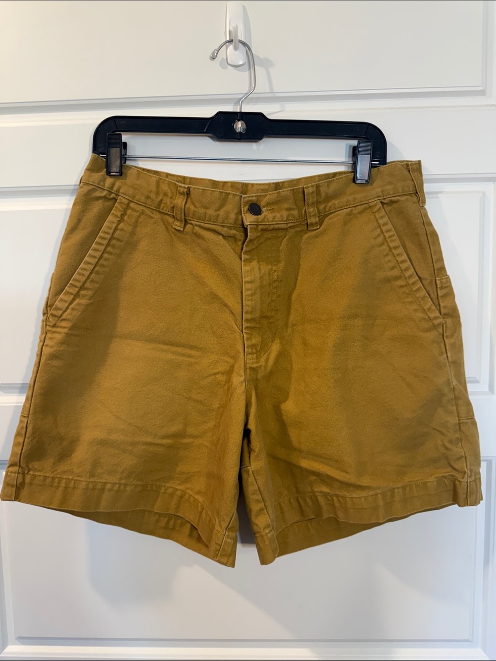 Patagonia Men's vintage Stand up shorts - mustard size 33 - Picture 2 of 8